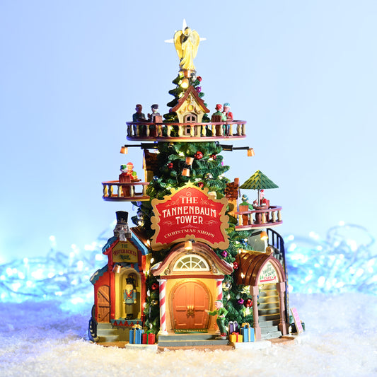 Lemax The Tannenbaum Tower Christmas Shops Lighted Building