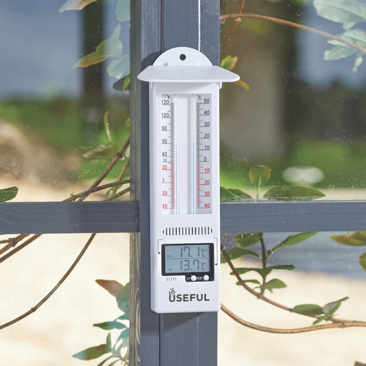 Max/Min Thermometer Digital and Analogue Temperature Gauge