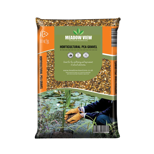 Meadow View Horticultural Pea Gravel 10mm Garden Drainage Gravel