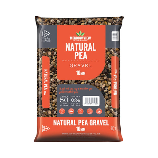 Meadow View Natural Pea Gravel 10mm Decorative Garden Gravel