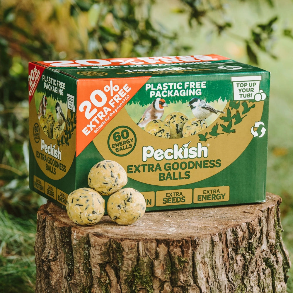 Peckish Extra Goodness Energy Balls Bird Food 50 + 20% Extra Free