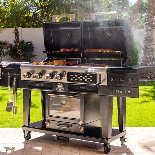 Pit Boss Memphis Ultimate Combo Grill + Cast Iron Starter Set