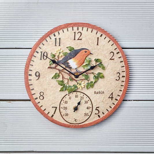 Robin Wall Clock 12"
