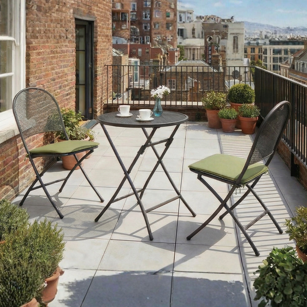 Royal Garden Café Latte Folding Balcony Bistro Set
