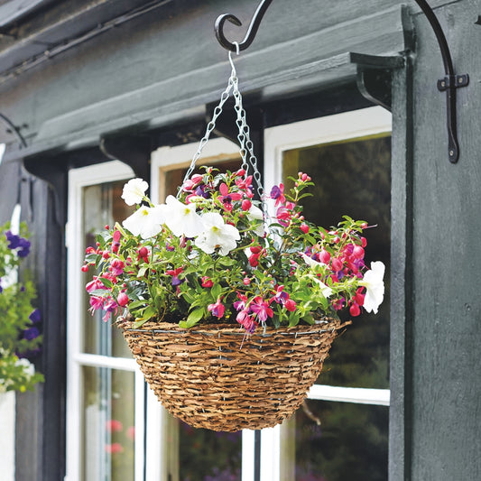 Smart Garden 12" Country Rattan Hanging Basket