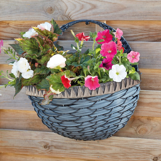 Smart Garden 16" Tulsa Faux Rattan Wall Basket