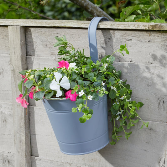 Smart Garden 6" Fence & Balcony Hanging Pot Slate