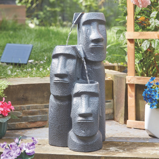 Smart Solar Easter Island Falls Cascade Water Feature