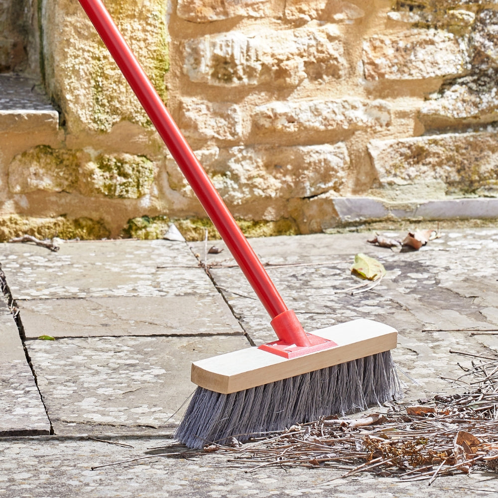 Soft Bristle Broom with Metal Handle 45cm