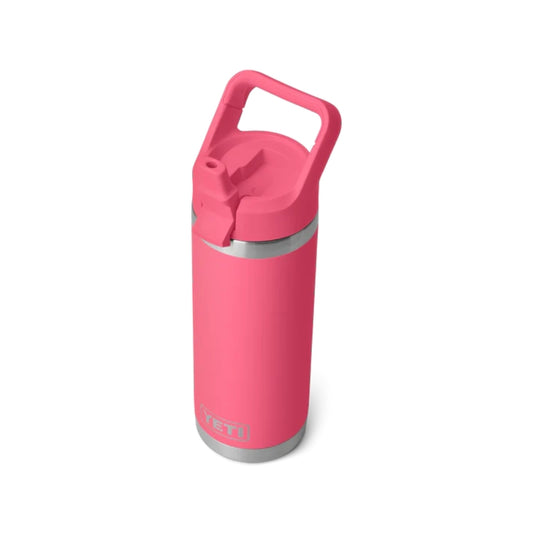 YETI Rambler 18 oz Bottle with Colour-Matched Straw Cap Tropical Pink
