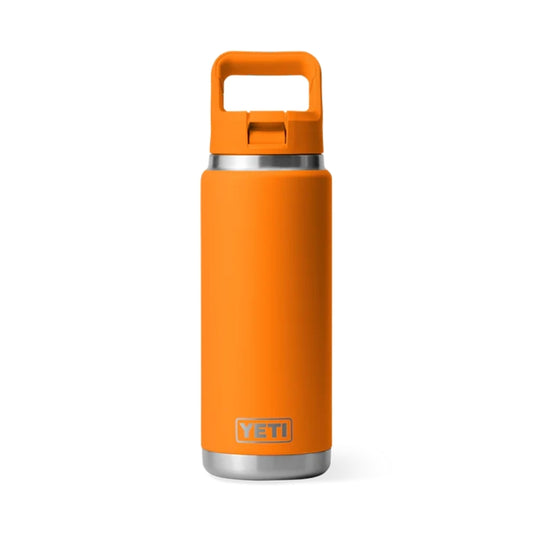 YETI Rambler 26oz Bottle with Colour-Matched Straw Cap King Crab