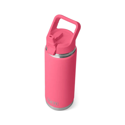 YETI Rambler 26oz Bottle with Colour-Matched Straw Cap Tropical Pink