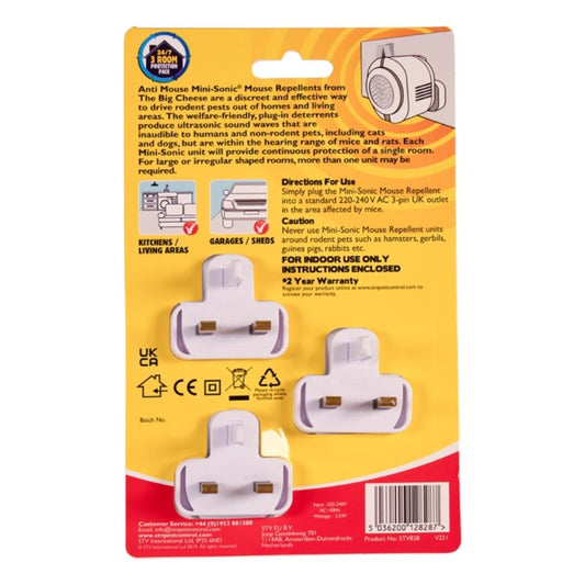 Anti Mouse Mini-Sonic Mouse Repellent 3 Pack