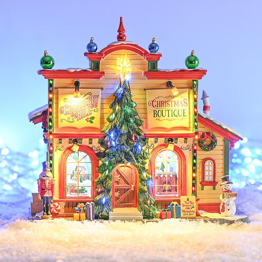 Christmas Lemax Village: Cranberry Hill Christmas Boutique