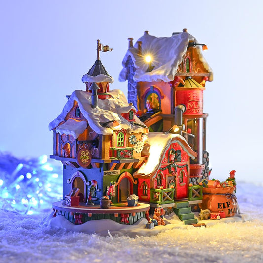 Christmas Lemax Village: Elf Made Toy Factory