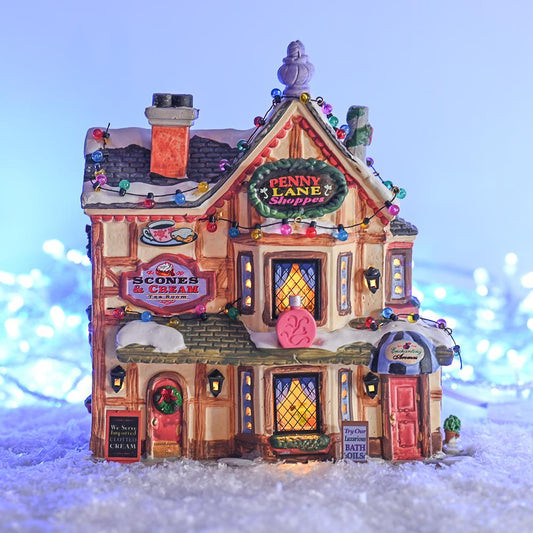 Christmas Lemax Village: Penny Lane Shoppes