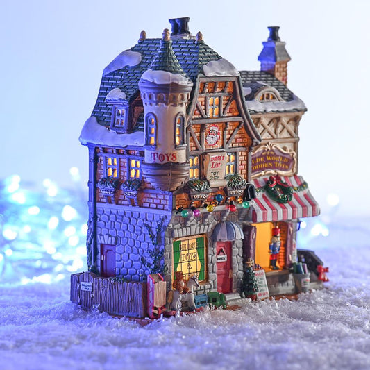 Christmas Lemax Village: Santa'S List Toy Shop