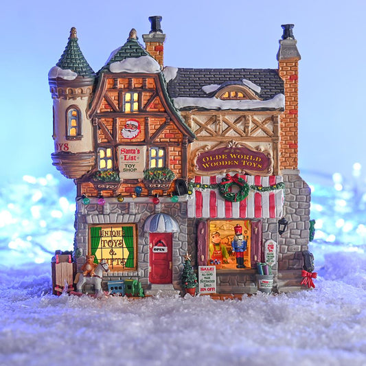 Christmas Lemax Village: Santa'S List Toy Shop