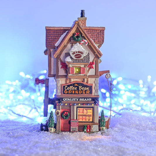 Christmas Lemax Village: The Coffee Bean Grinder