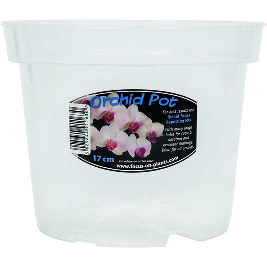 Clear Orchid Pot 17cm