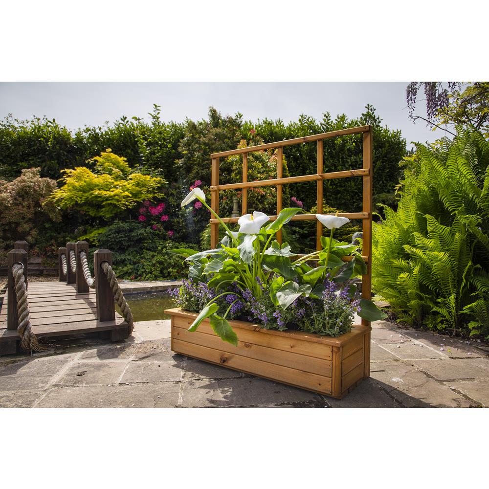 Gorran Planter with Lattice back - Large