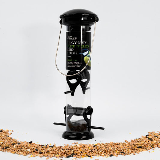 Heavy Duty Flick 'N' Click Seed Feeder 4 Port