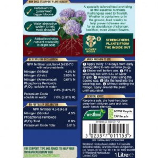 Hyndrangea Specialist Feed 1L