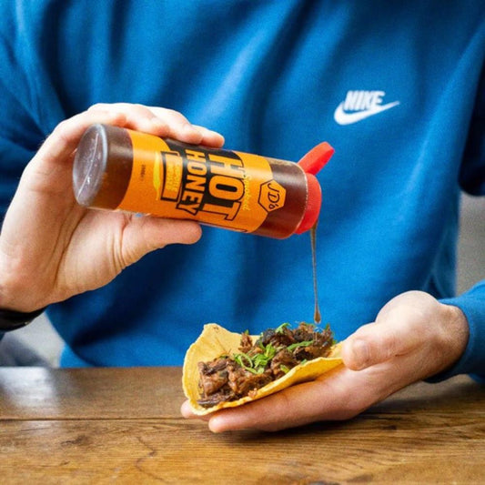 JD’s Hot Honey Smoked 350g – Sweet, Smoky & Spicy Chilli-Infused Honey