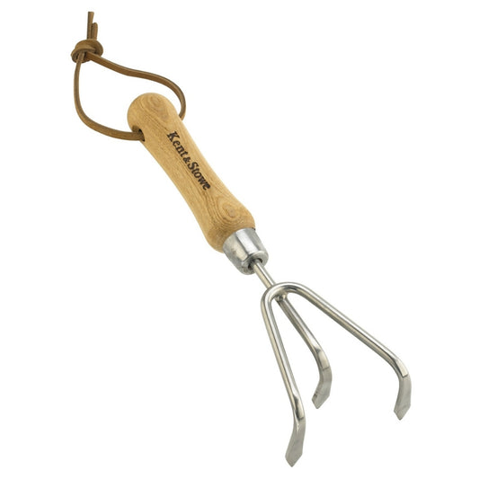 Kent & Stowe Hand 3 Prong Cultivator Stainless Steel