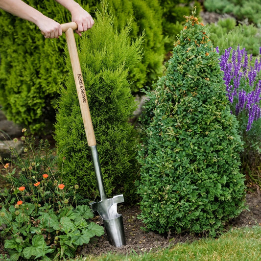 Kent & Stowe Long Handled Bulb Planter Stainless Steel