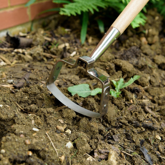 Kent & Stowe Long Handled Oscillating Hoe Stainless Steel
