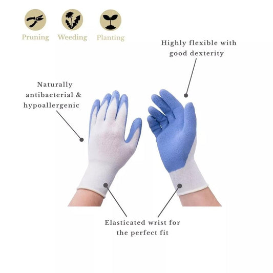 Kent & Stowe Bamboo Gloves Light Blue Small