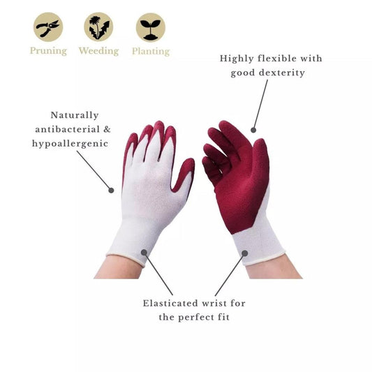 Kent & Stowe Bamboo Gloves Rumba Red Small