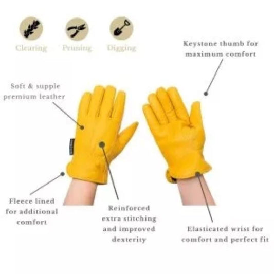 Kent & Stowe Luxury Leather Gloves Mens Large