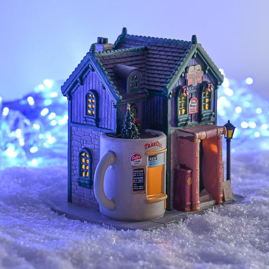 Lemax Christmas Village: Books And Brews Café