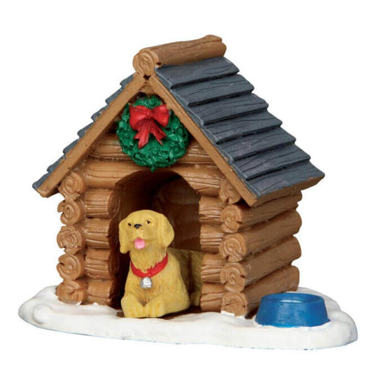 Lemax Christmas Village:  Log Cabin Dog House