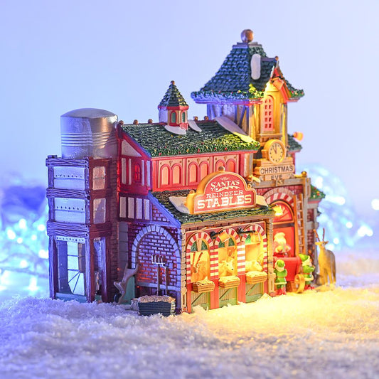 Lemax Christmas Village: Santa's Reindeer Stables