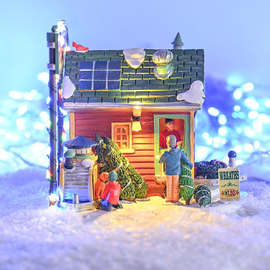 Lemax Christmas Village: Tiny House Tree Lot