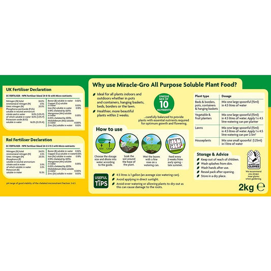 Miracle-Gro All Purpose Plant Food 2Kg