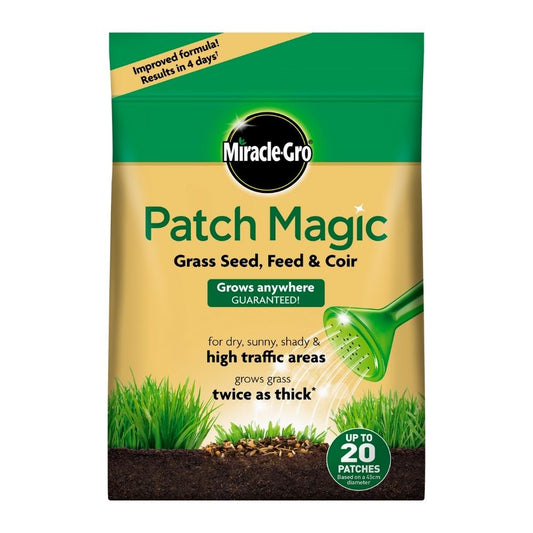 Miracle-Gro Patch Magic Grass Seed, Feed & Coir 1.5kg