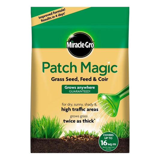 Miracle-Gro Patch Magic Grass Seed, Feed & Coir 3.6kg