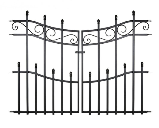 PROMO Mini Kensington Finial Gate - Black - H76 x W93cm