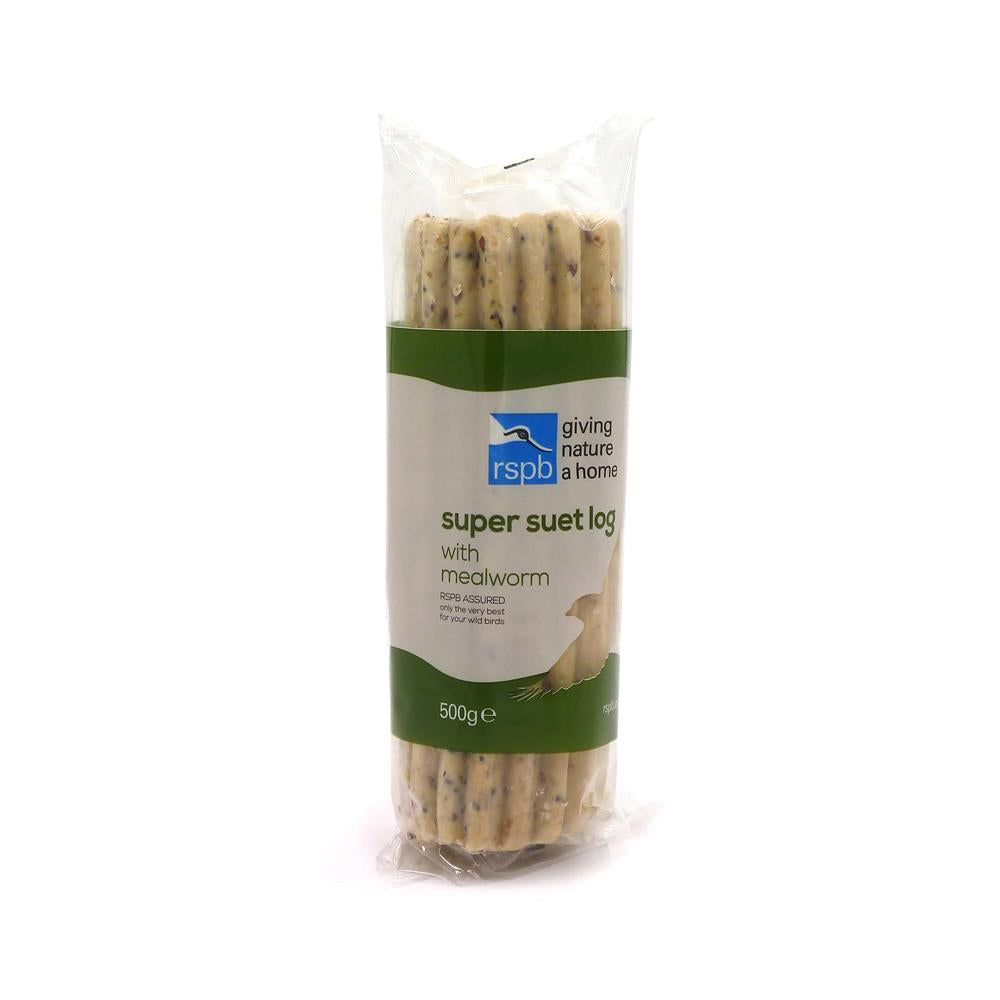 RSPB Super Suet Mealworm Log 500g