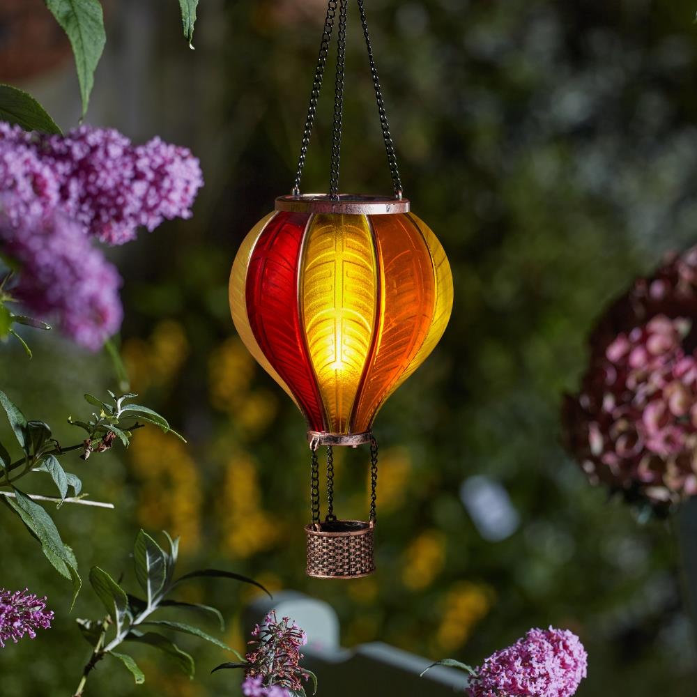 Smart Solar Sunset Hanging Flaming Balloon Light