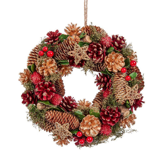 Three Kings Artificial Christmas Wreath 36cm