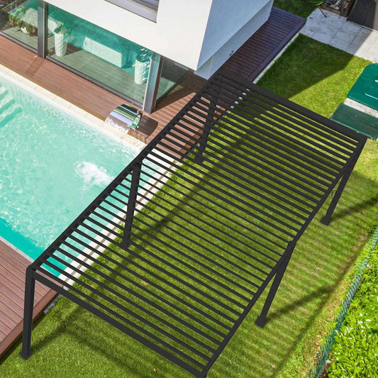 Titan Pergola 6x3m Rectangular Grey
