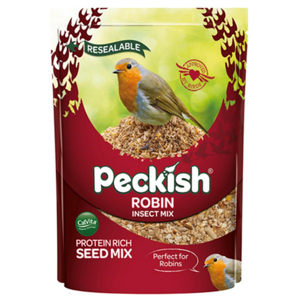 Peckish Robin Bird Food 1kg Bird Seed Mixes Polhill Garden Centre