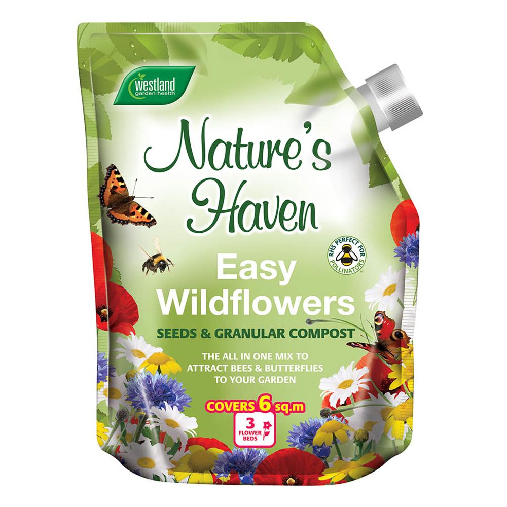 NATURES HAVEN EASY WILDFLOWER MIX 1.5KG - Gardening - Polhill Garden Centre