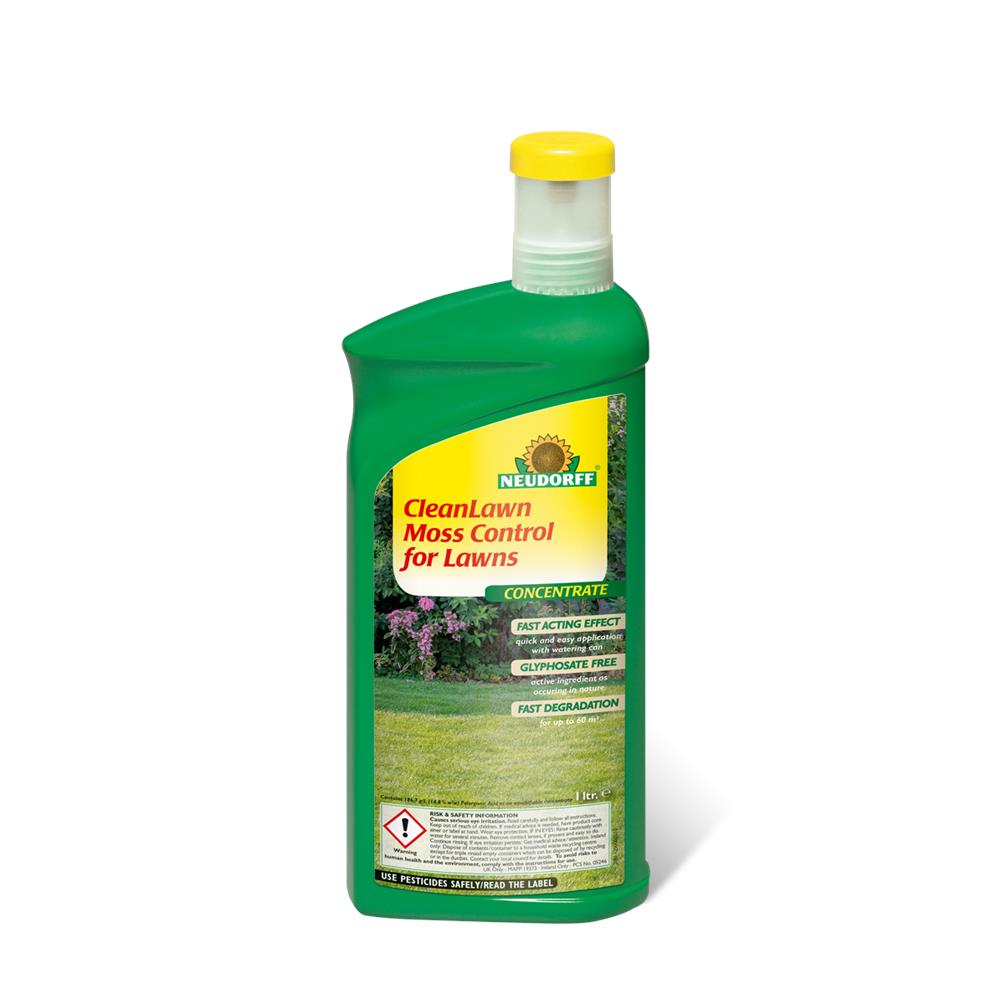 Organic Moss Control For Lawns 1L General Purpose Polhill Garden Centre