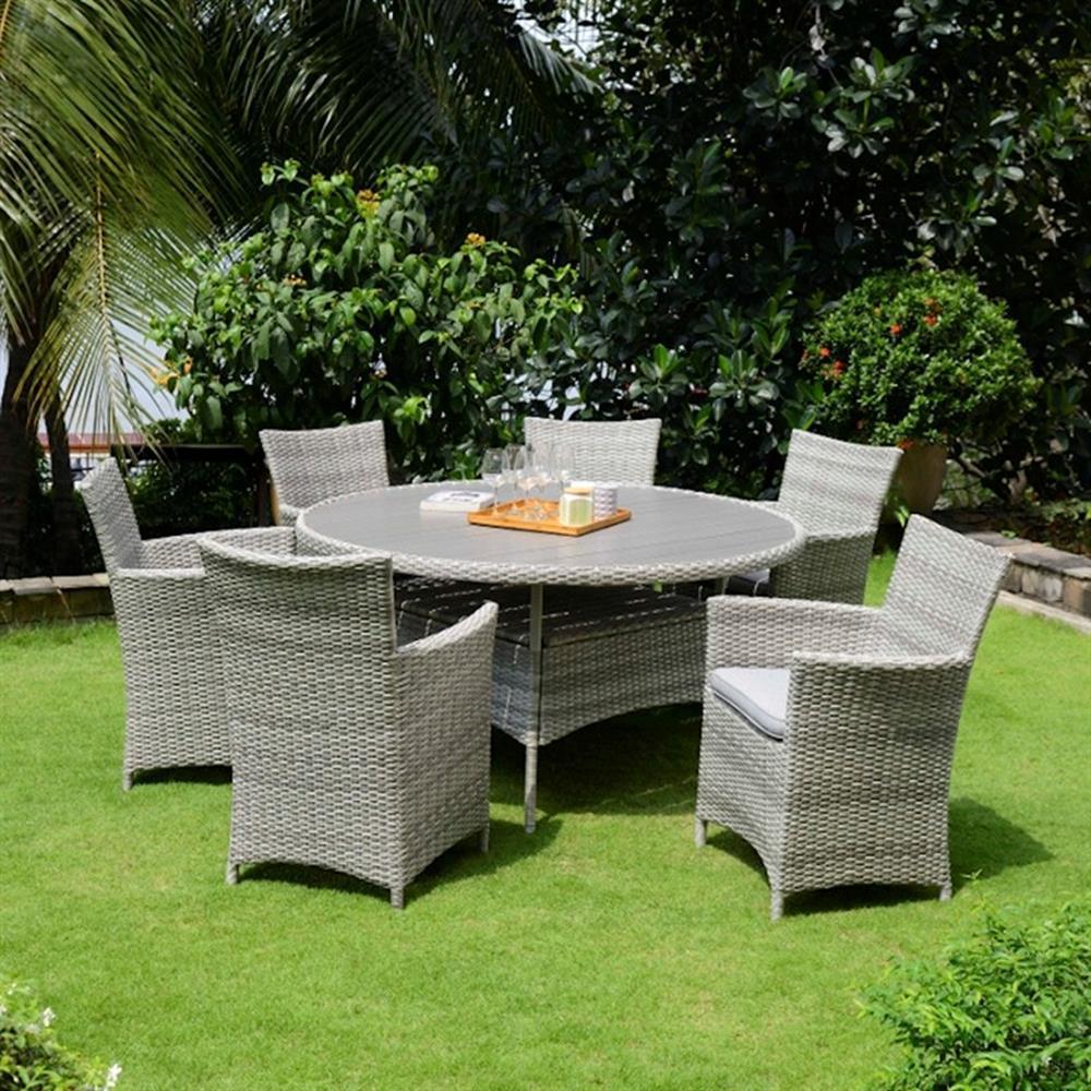 ARUBA ROUND 6 SEAT SUITE - Garden Furniture - Polhill ...